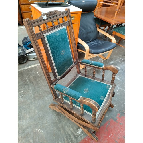 333 - Victorian American Rocking arm chair