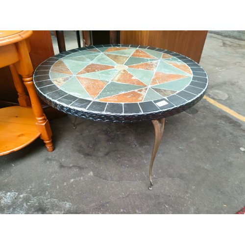 237 - Mosaic Topped Circular Table .