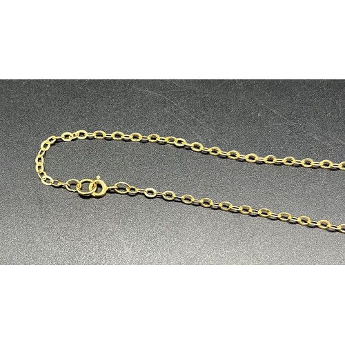 124 - 9ct yellow gold chain. [2.87grams]