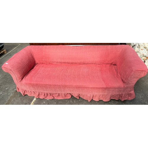 910 - 19th century Chesterfield style three seat sofa. [67x210x90cm]