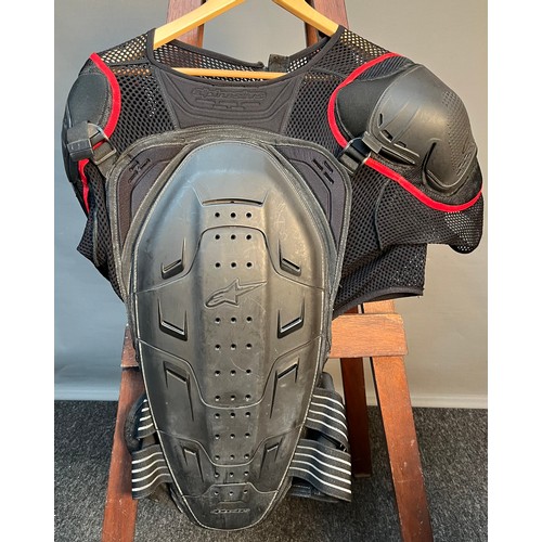 31A - Arai VX-3 Motocross Helmet, Alpinestars body armour top section and Fox Trousers and top.