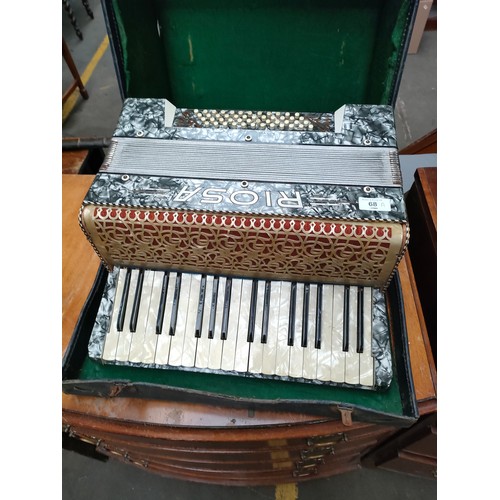 68A - Riosa accordian in fitted case .