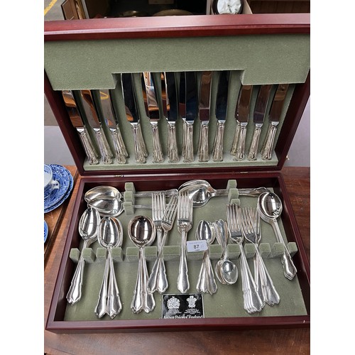 87A - Arthur Price of England canteen of cutlery