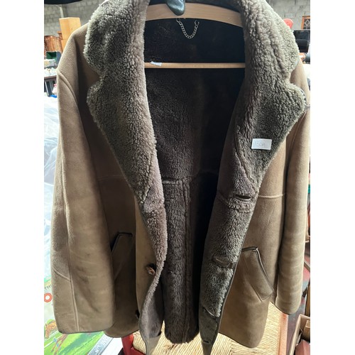 130A - A Lot of two vintage sheep skin jackets