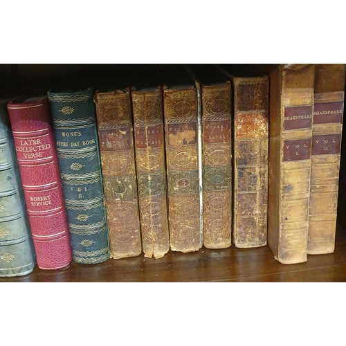 266 - A Collection of Vintage books to include Moores Travels, Shakespeare Scenes and Characters with pict... 