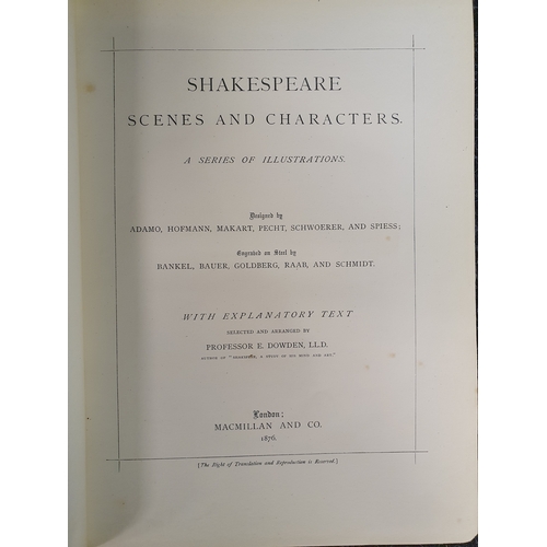 266 - A Collection of Vintage books to include Moores Travels, Shakespeare Scenes and Characters with pict... 