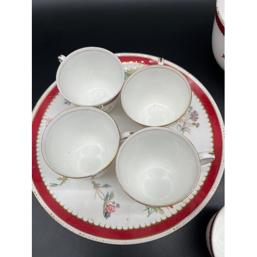 111 - A 33 Piece Copeland floral design tea/ coffee set.