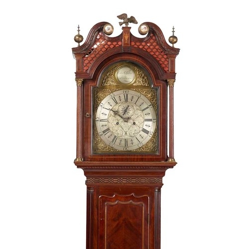 326 - SCOTTISH GEORGE III MAHOGANY LONGCASE CLOCK, THOMAS WALKER, STRATHAVEN
LATE 18TH CENTURY
the hood wi... 