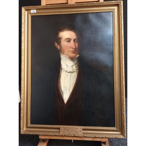 158 - 19th Century oil on canvas of James Dundas of Dundas 
(1793-1891)   [95x72cm]