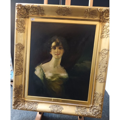 164 - 19th Century oil on canvas depicting Margaret Balfour of Pilrig (1780-1803) after Raeburn  [103x90cm... 