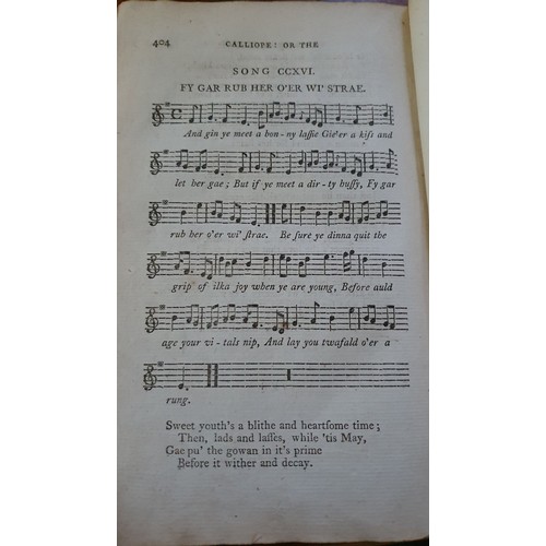 272 - Calliope Of The Musical Miscellany A Select Collection Of The Most Approved English and Scots and Ir... 