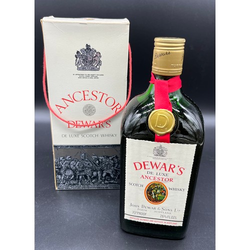 126 - Bottling of Ancestor Dewars de luxe Scotch Whisky, John Dewar & Sons Ltd. 70Proof. Full, sealed and ... 