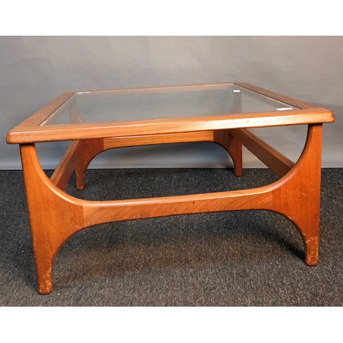 333 - Mid-century teak coffee table [Stateroom][41x75x75cm]