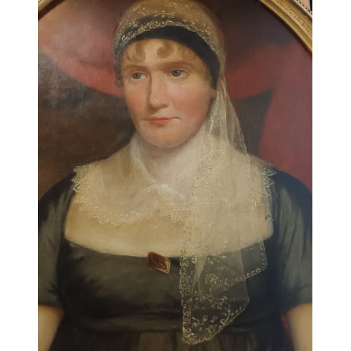 209 - Portrait of Elizabeth Wardrop, wife of David Crawford of Cessonockbank. Oil on canvas [85x74cm]