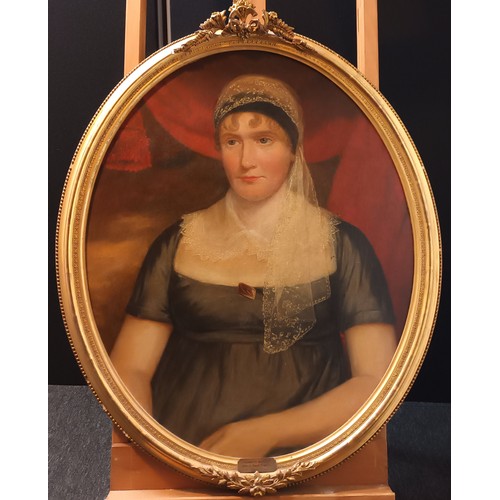 209 - Portrait of Elizabeth Wardrop, wife of David Crawford of Cessonockbank. Oil on canvas [85x74cm]