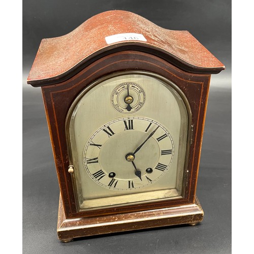 146 - Antique bracket clock produced by W&H SCH. Comes with pendulum and key. [Has a lovely chime] [In a r... 