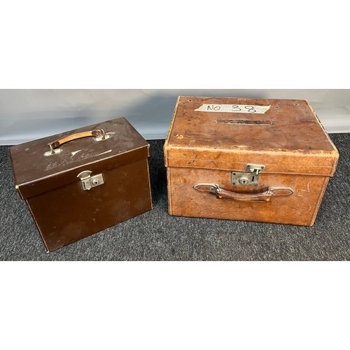 148 - Two Antique Gent's top hats. Both produced by Locke & Co Hatters London. Both come with carry cases.... 