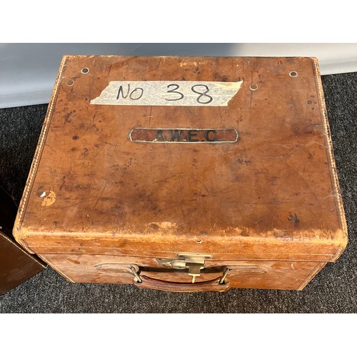 148 - Two Antique Gent's top hats. Both produced by Locke & Co Hatters London. Both come with carry cases.... 