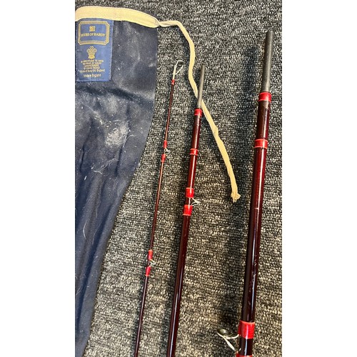 219 - House of Hardy. Hard Bros. No.9 Graphite Salmon Fly De Luxe 13'9' [420cm] Three piece fly rod and ba... 