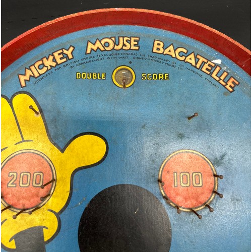 236 - Original Chad Valley Mickey Mouse Bagatelle board game. [60x31cm]