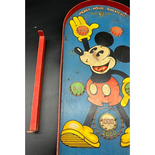 236 - Original Chad Valley Mickey Mouse Bagatelle board game. [60x31cm]