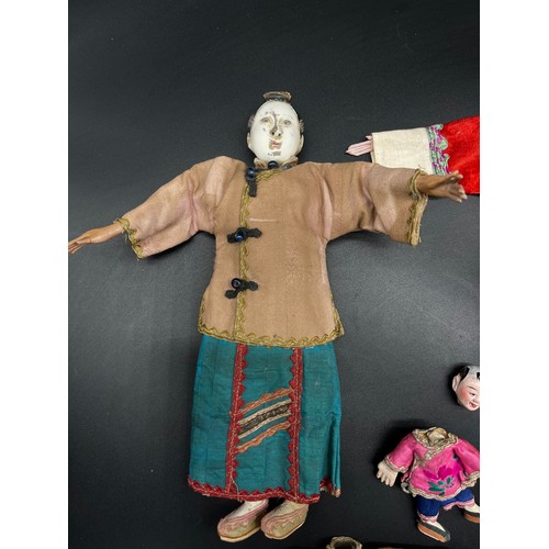 416 - A Lot of early 1900's Chinese opera dolls. [Some as found- see images]