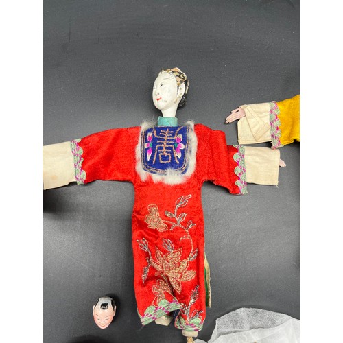 416 - A Lot of early 1900's Chinese opera dolls. [Some as found- see images]