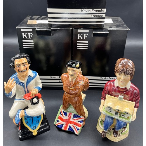 408 - Three Ltd Edition Kevin Francis character jugs. 'David Winter, Field Marshall Montgomery and Salvado... 