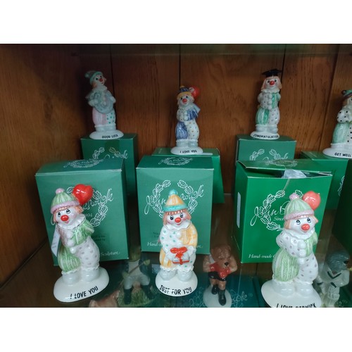 111 - Large Collection of Beswick Clown figures with boxes