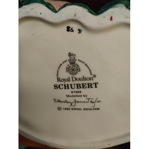 134 - Collection of 4 Large Royal Doulton Toby jugs to include Arry, Schubert, John Peel and The walrus an... 