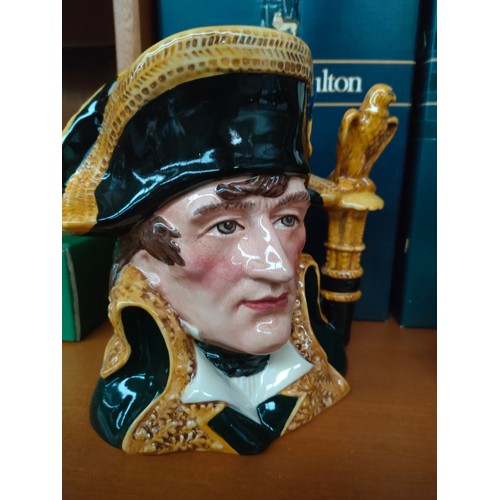 148 - 2 Large  Royal Doulton Toby jugs to include Napoleon and Glen Miller.