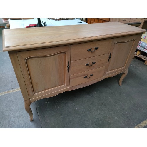 221 - Large lime washed style side board