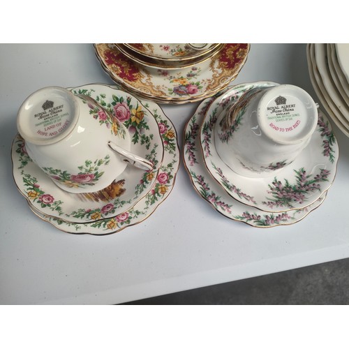 230 - Tuscan Provence tea service together with royal Albert cups and saucers .