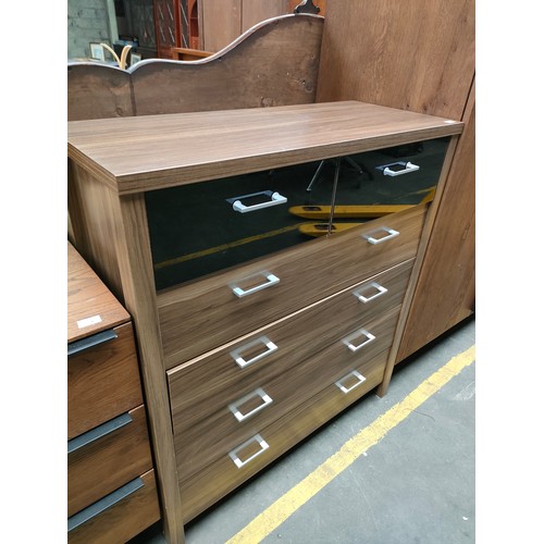 261 - Contemporary 2 over 4 chest of drawers