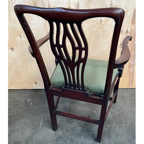 304 - Georgian arm chair. [98cm high]