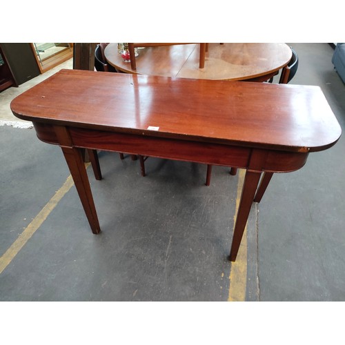 346 - Victorian D end style table