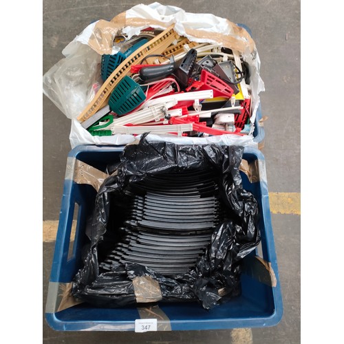 347 - 2 Boxes of Scalextrics  parts and track