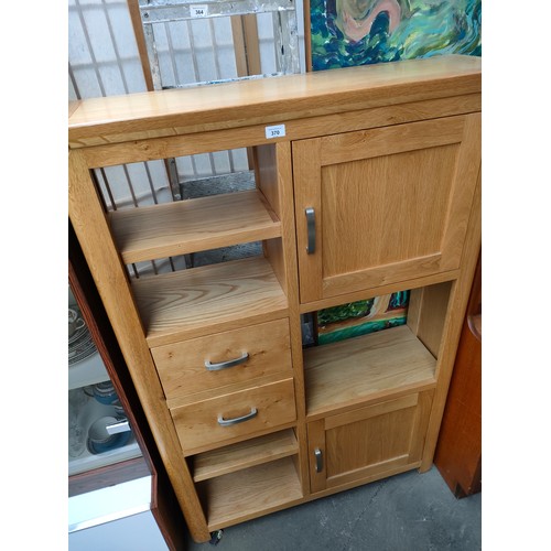 370 - Annaghmore Treviso Oak Narrow Display Unit