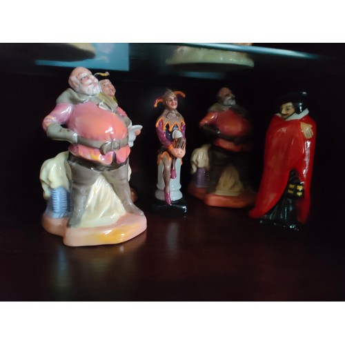 41 - Collection of Royal Doulton miniature figures to include guy Fawkes, Falstaff etc