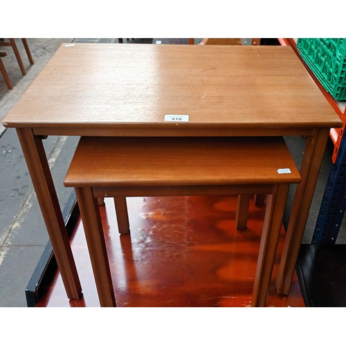 416 - Vintage nest of tables