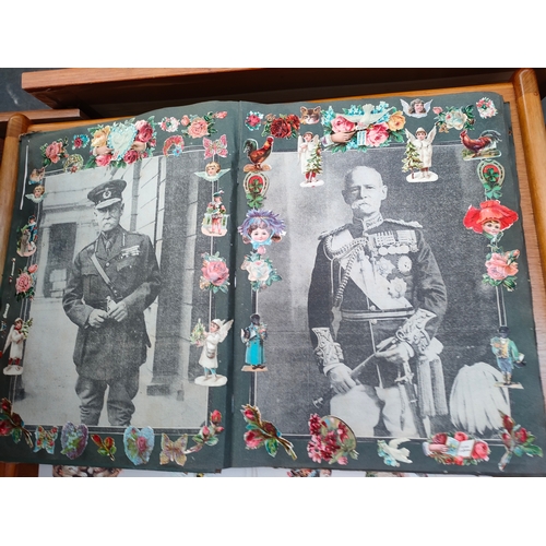 261D - Victorian scrap book album- full