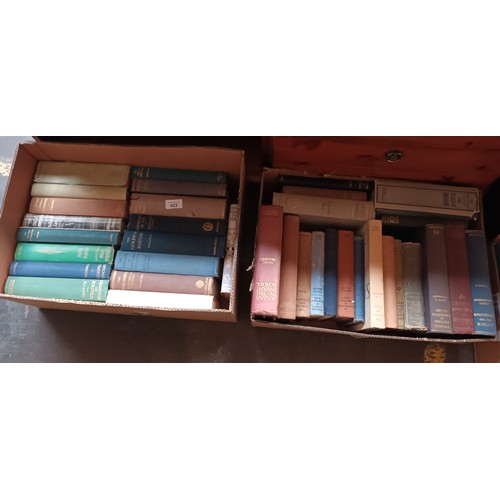 433 - 2 Boxes of various books