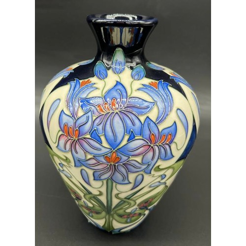 558 - Limited edition Moorcroft vase 'Castle of Mey' [90/200] Signed Rachel Bishop and dated 2009. [18cm h... 