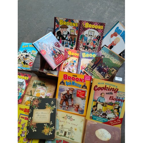 459 - Large collection of the Broons books & Oor Wullie