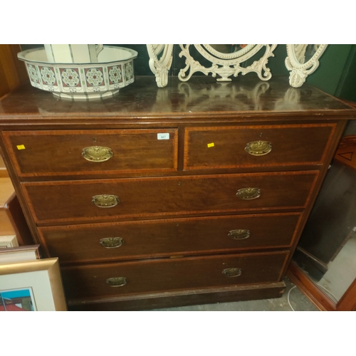 467 - Victorian 2 over 3 chest of drawers