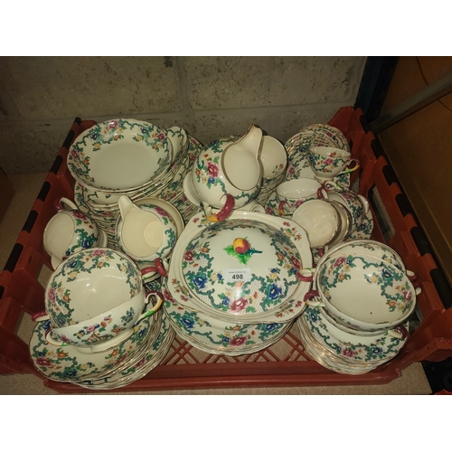 498 - Large box of Royal Cauldron dinner ware