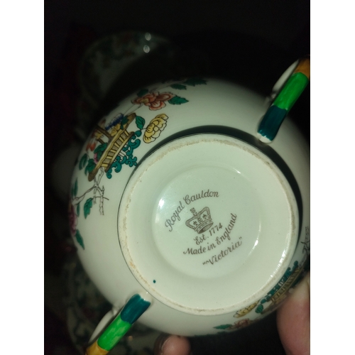 498 - Large box of Royal Cauldron dinner ware