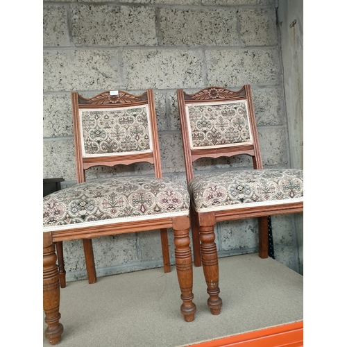 490O - Pair of Victorian chairs