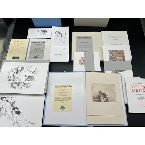 630 - Collection of The Erotic Print society Prints and binders. Limited editions.