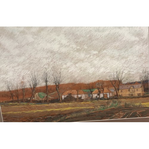 638 - J A Conlan
Original pastel of a Rural Farm Scene Frame 60cm x 76cm.